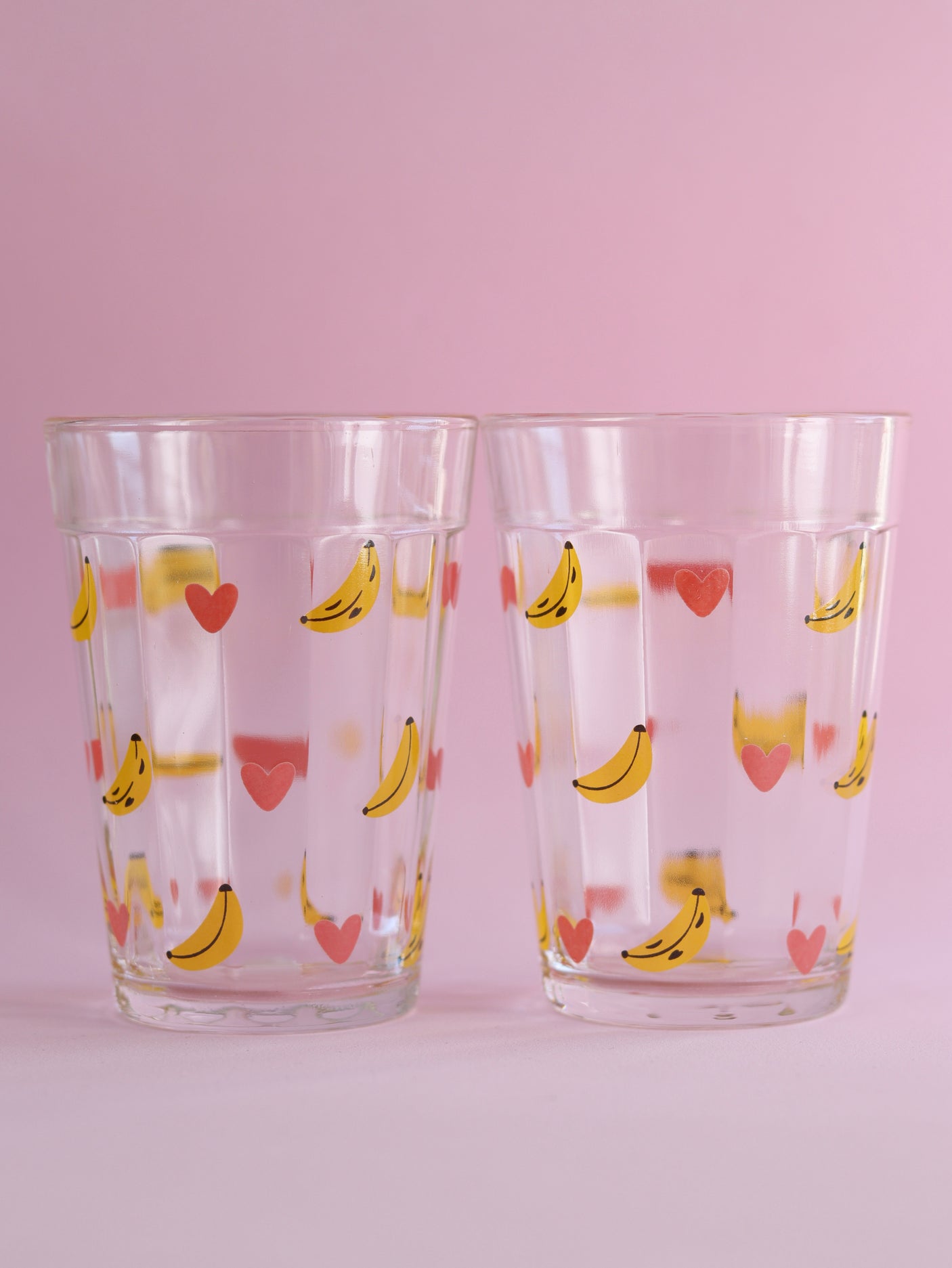 Set 2 Banana Glasses 190ml