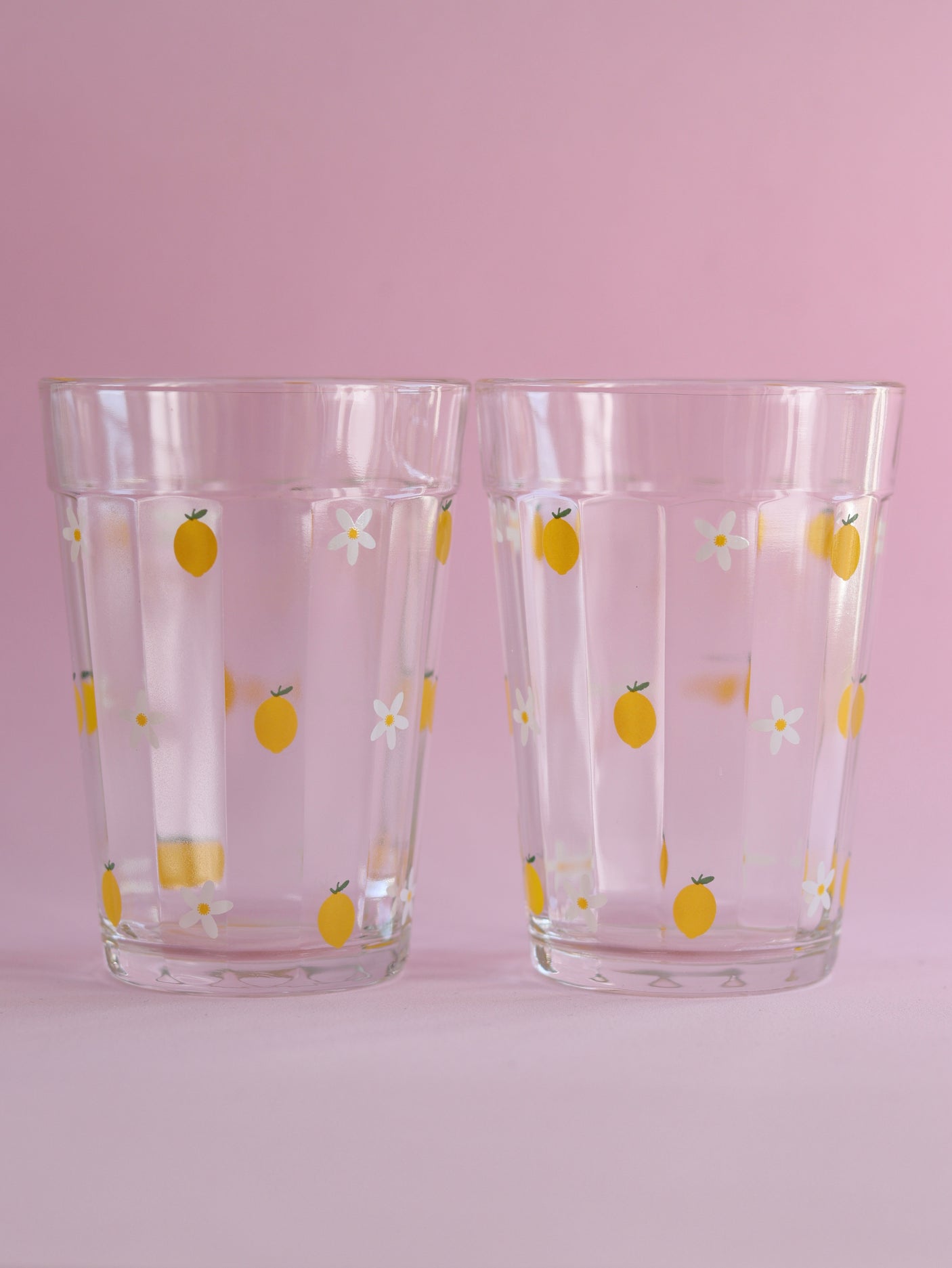 Set 2 Sicilian Lemon Glasses 190ml