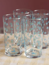 Set 4 Mia Flower Glasses