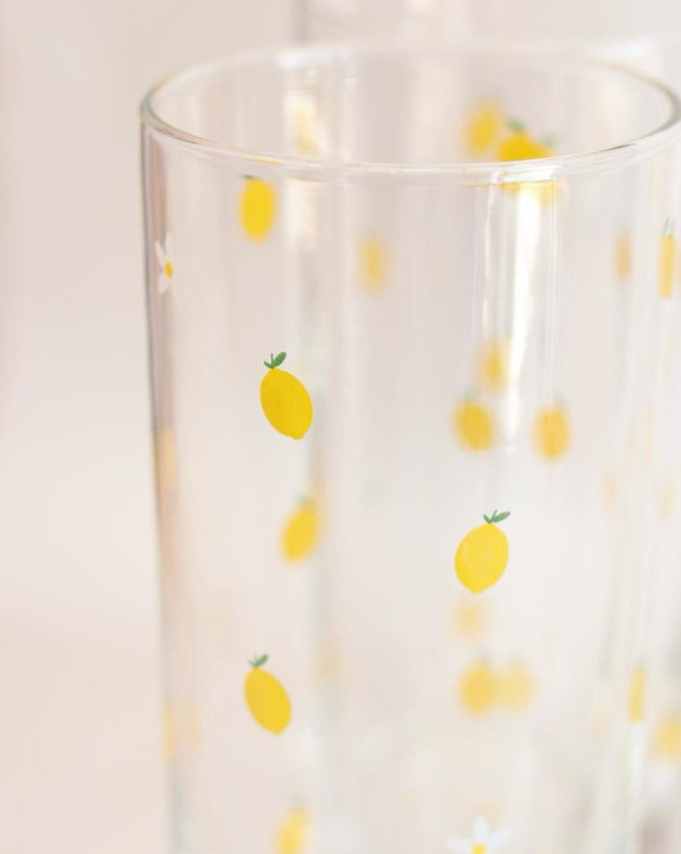 Set 4 Sicilian Lemon Glasses