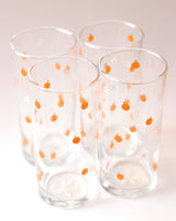 Set 4 Orange Glasses