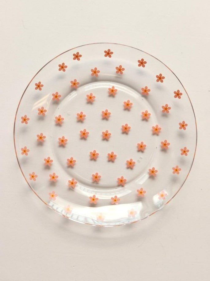 Set 4 Flower Bia Dessert Plate